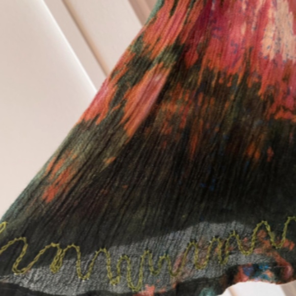 (NWOT) India Boutique “One Size” Multi-Colored Scarf Dress - Picture 5 of 5